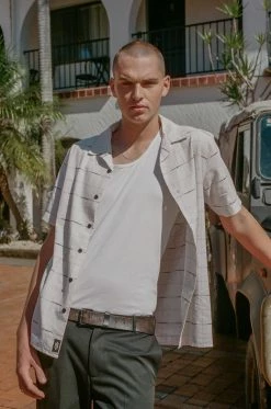 Thrills Co. Non Sense Bowling Shirt - Heritage White Shirts