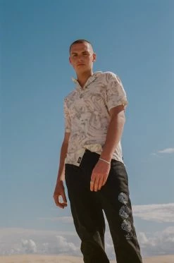 Thrills Co. Broken Distortion Chopped Elastic Surf Pant - Black Pants