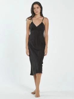 Thrills Co. New Arrivals Chelsea Slip Dress - Black