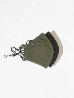 Thrills Co. Other Thrills 3 Pack Face Mask - Sand - Army Green - Black