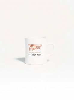 Thrills Co. Call Us Or Don’t Ceramic Mug - Off White