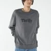Thrills Co. OPS Oversize Fit Crew - Merch Black 2 Thrills Co. OPS Oversize Fit Crew - Merch Black
