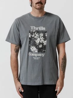 Thrills Co. Efflorescence Merch Fit Tee - Washed Black
