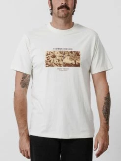 Thrills Co. New Arrivals Bloom Merch Fit Tee - Heritage White