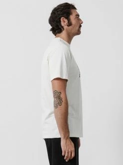 Thrills Co. New Arrivals Bloom Merch Fit Tee - Heritage White