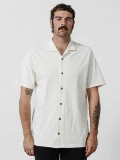 Thrills Co. New Arrivals Super Natural Bowling Shirt - Heritage White