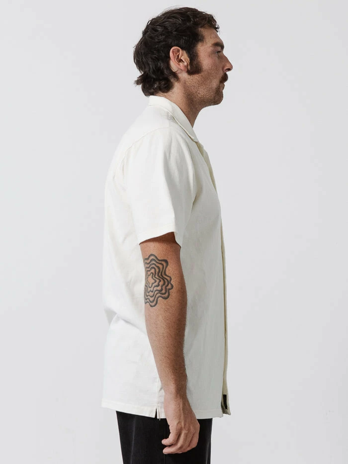 Thrills Co. New Arrivals Super Natural Bowling Shirt - Heritage White 4 Thrills Co. New Arrivals Super Natural Bowling Shirt - Heritage White