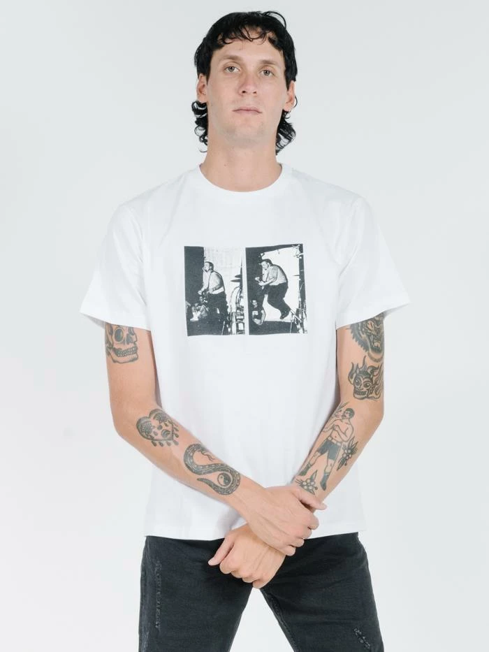 Thrills Co. Dennes Merch Fit Tee - Vintage White Tees & Tank Tops 3 Thrills Co. Dennes Merch Fit Tee - Vintage White Tees & Tank Tops