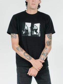 Thrills Co. Tees & Tank Tops Dennes Merch Fit Tee - Black