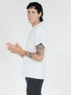 Thrills Co. Lux Merch Fit Tee - Vintage White Tees & Tank Tops
