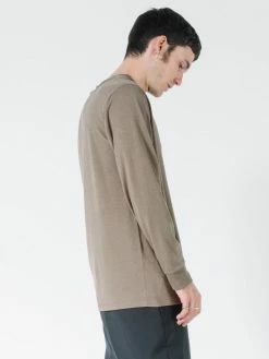 Thrills Co. Liste Long Sleeve Henley - Desert Tees & Tank Tops