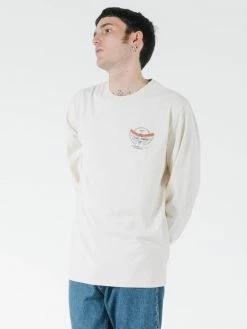 Thrills Co. C&C Wings Merch Fit Long Sleeve Tee - Heritage White Tees & Tank Tops