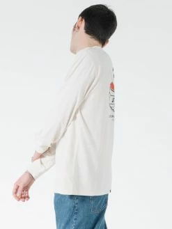 Thrills Co. C&C Wings Merch Fit Long Sleeve Tee - Heritage White Tees & Tank Tops