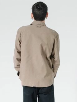 Thrills Co. Liste Oversize Long Sleeve Shirt - Desert