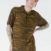 Thrills Co. Disrupted Paradise Bowling Shirt - Palm Bronze
