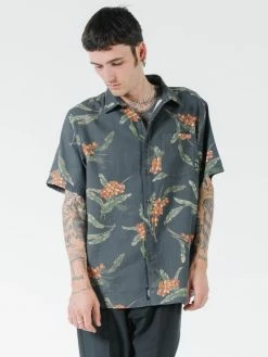 Thrills Co. Shirts Scorpion Island Short Sleeve Shirt - Black