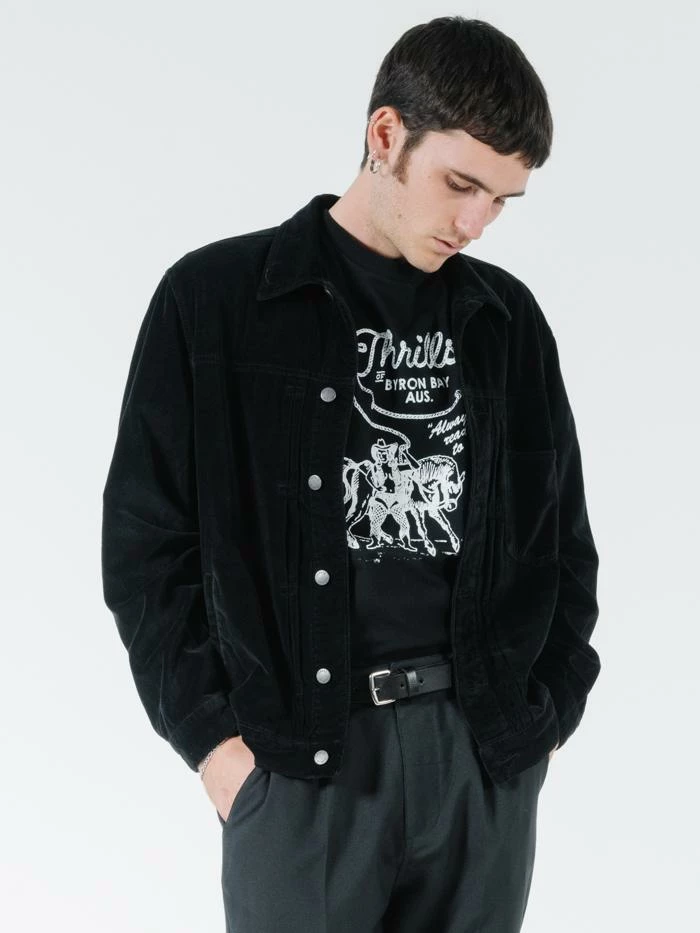 Thrills Co. Jackets Ride On Jacket - Black 6 Thrills Co. Jackets Ride On Jacket - Black