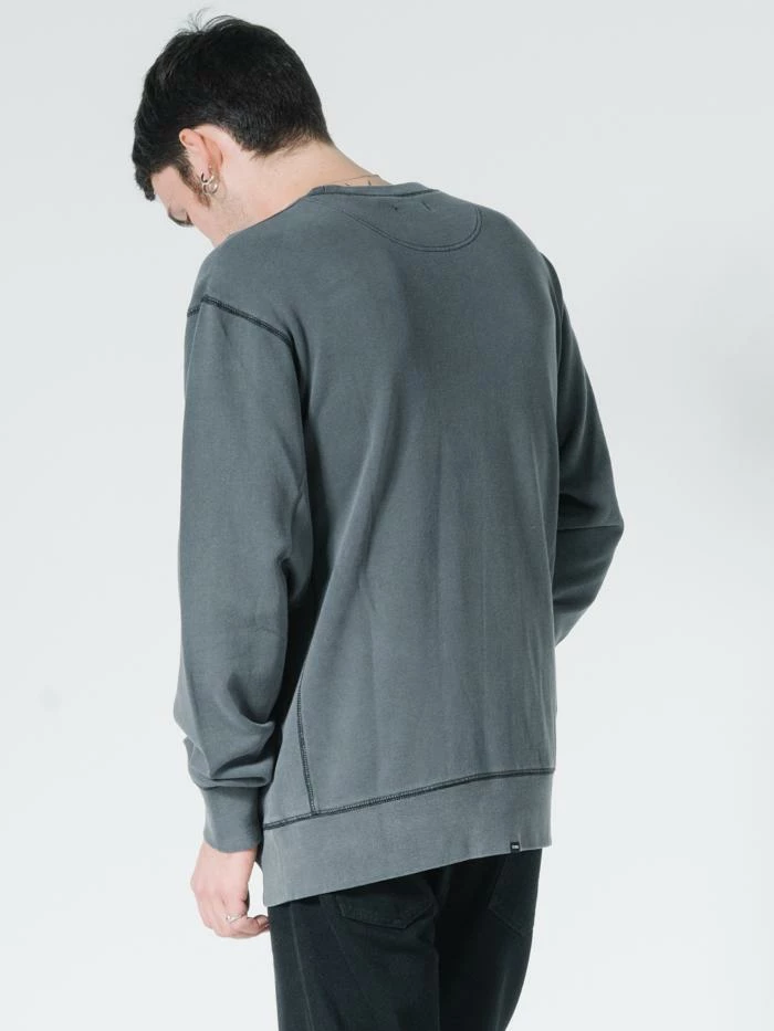 Thrills Co. OPS Oversized Crew - Merch Black Sweaters & Fleece 4 Thrills Co. OPS Oversized Crew - Merch Black Sweaters & Fleece