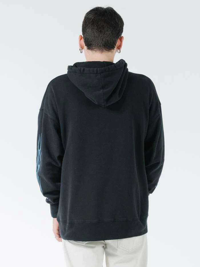 Thrills Co. Gateway Slouch Pull On Hood - Black Sweaters & Fleece 4 Thrills Co. Gateway Slouch Pull On Hood - Black Sweaters & Fleece