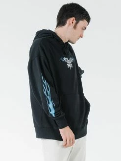 Thrills Co. Gateway Slouch Pull On Hood - Black Sweaters & Fleece 7 Thrills Co. Gateway Slouch Pull On Hood - Black Sweaters & Fleece