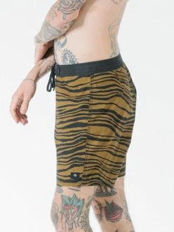 Thrills Co. Disrupted Paradise Boardshort - Palm Bronze Sale