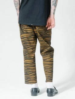 Thrills Co. Pants Disrupted Paradise Chopped Elastic Surf Pant - Palm Bronze