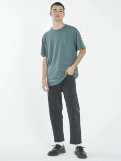 Thrills Co. Tees & Tank Tops Hemp Thrills Embro Merch Fit Tee - Vintage Teal