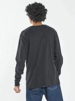 Thrills Co. Hemp Thrills Embro Merch Fit Long Sleeve Tee - Black
