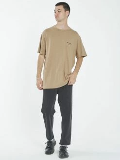Thrills Co. Hemp Thrills Stamp Light Merch Fit Tee - Sand Tees & Tank Tops