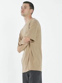 Thrills Co. Hemp Thrills Stamp Light Merch Fit Tee - Sand Tees & Tank Tops