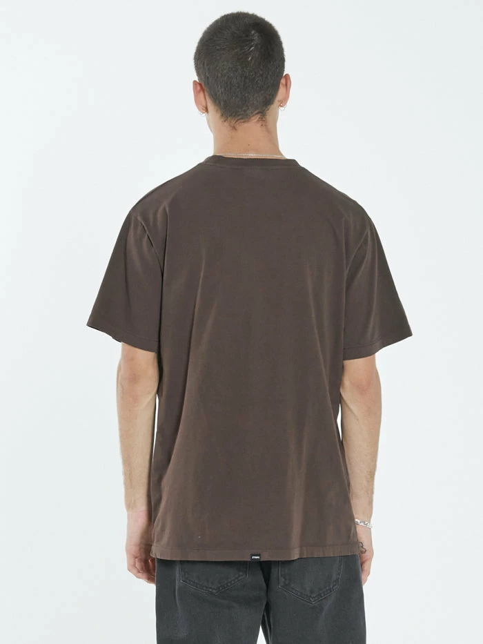 Thrills Co. Minimal Thrills Merch Fit Tee - Postal Brown 4 Thrills Co. Minimal Thrills Merch Fit Tee - Postal Brown