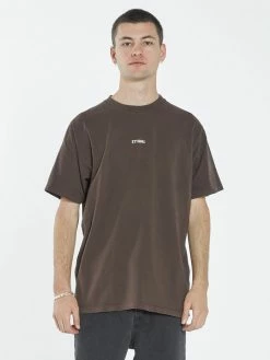 Thrills Co. Minimal Thrills Merch Fit Tee - Postal Brown