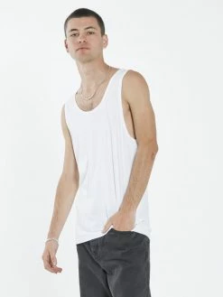 Thrills Co. Endless Merch Fit Tank - White Tees & Tank Tops