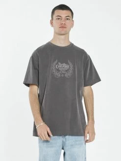 Thrills Co. Paradise Crest Merch Fit Tee - Plum Tees & Tank Tops