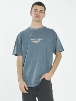 Thrills Co. Tees & Tank Tops Eagle Badge Merch Fit Tee - Airforce Blue