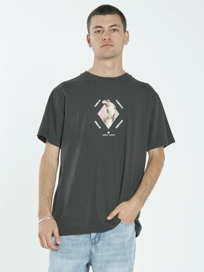 Thrills Co. Tees & Tank Tops Delirium Merch Fit Tee - Oil Green 3 Thrills Co. Tees & Tank Tops Delirium Merch Fit Tee - Oil Green