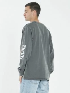 Thrills Co. Roadhouse Merch Fit Long Sleeve Tee - Merch Black