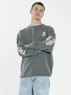 Thrills Co. Roadhouse Merch Fit Long Sleeve Tee - Merch Black