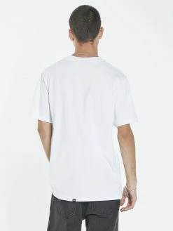 Thrills Co. Speed Metal Merch Fit Tee - White Tees & Tank Tops