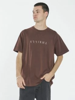 Thrills Co. Tees & Tank Tops Liste Embro Merch Fit Tee - Washed Cocoa
