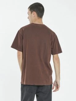 Thrills Co. Tees & Tank Tops Liste Embro Merch Fit Tee - Washed Cocoa