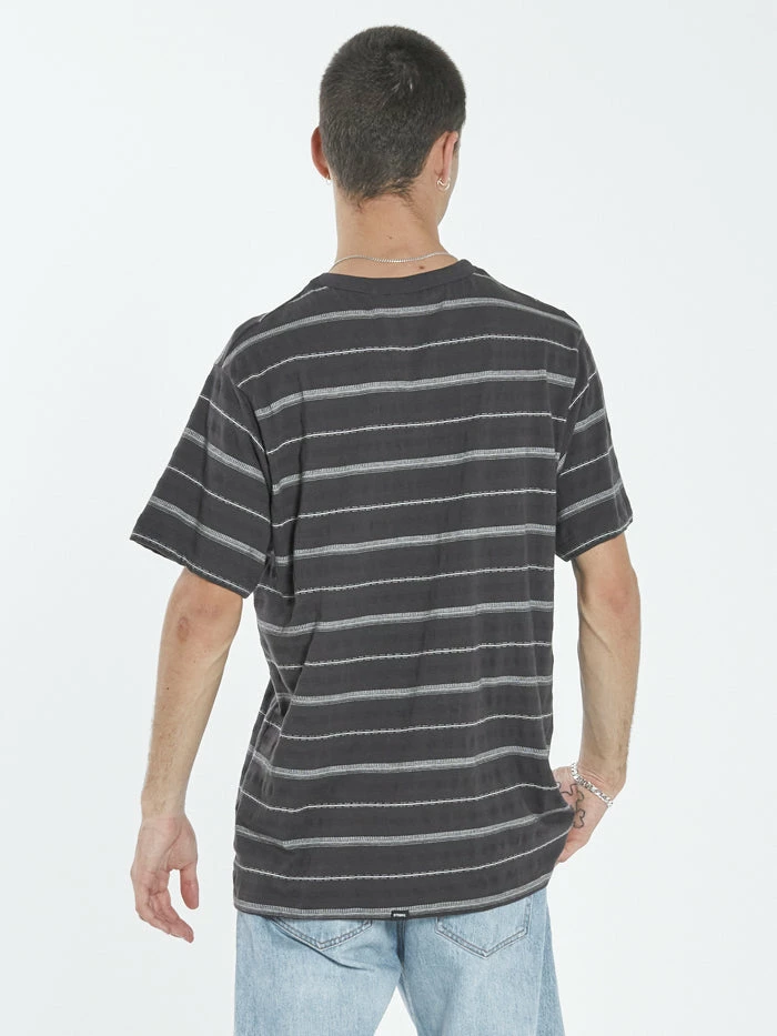 Thrills Co. Tees & Tank Tops Minimal Thrills Stripe Merch Fit Pocket Tee - Postal Brown 4 Thrills Co. Tees & Tank Tops Minimal Thrills Stripe Merch Fit Pocket Tee - Postal Brown
