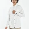 Thrills Co. New Arrivals Hemp Minimal Thrills Oversized Long Sleeve Shirt - Dirty White