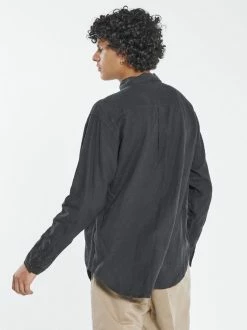 Thrills Co. New Arrivals Hemp Minimal Thrills Oversized Long Sleeve Shirt - Black