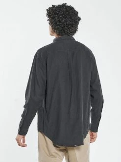 Thrills Co. New Arrivals Hemp Minimal Thrills Oversized Long Sleeve Shirt - Black