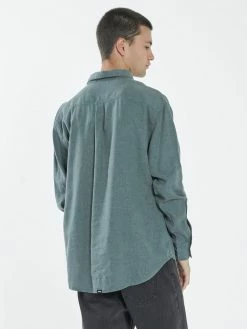 Thrills Co. Hemp Minimal Thrills Oversized Long Sleeve Shirt - Vintage Teal