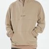 Thrills Co. Thrills Stamp 3/4 Zip Fleece - Sand