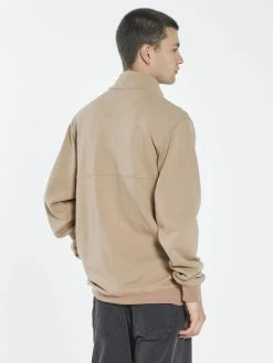 Thrills Co. Thrills Stamp 3/4 Zip Fleece - Sand