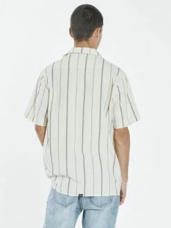 Thrills Co. Shirts Minimal Thrills Jacquard Bowling Shirt - Tofu