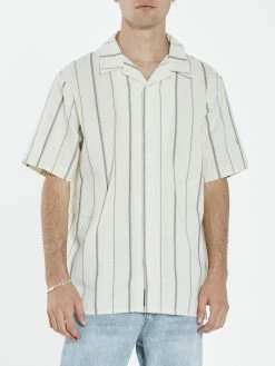 Thrills Co. Shirts Minimal Thrills Jacquard Bowling Shirt - Tofu